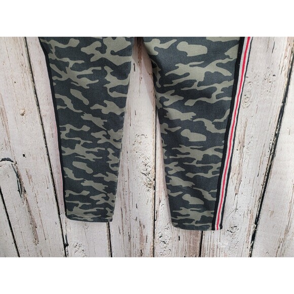 Artilier Nicole Miller 32 Camo Skinny Jeans Side Stripe Denim Stretch Ankle EUC - Picture 10 of 15